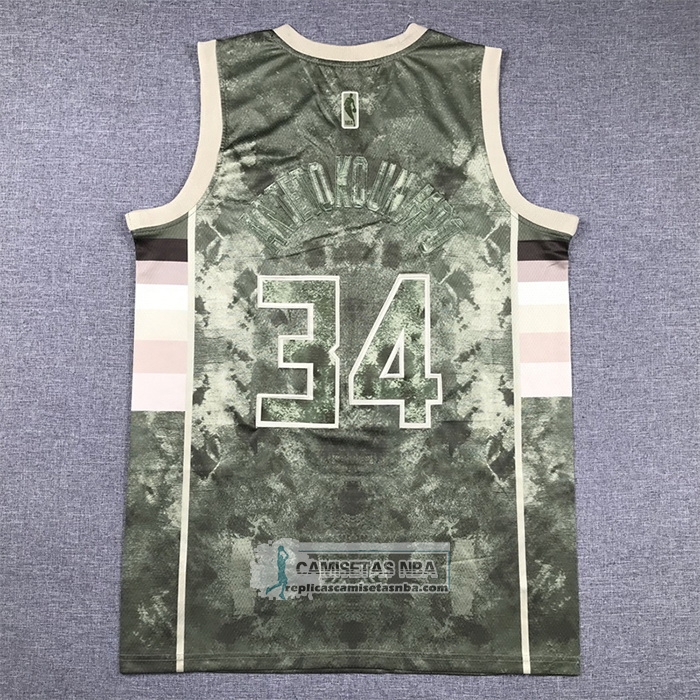 Camiseta Milwaukee Bucks Giannis Antetokounmpo NO 34 Select Series 2023 Marron